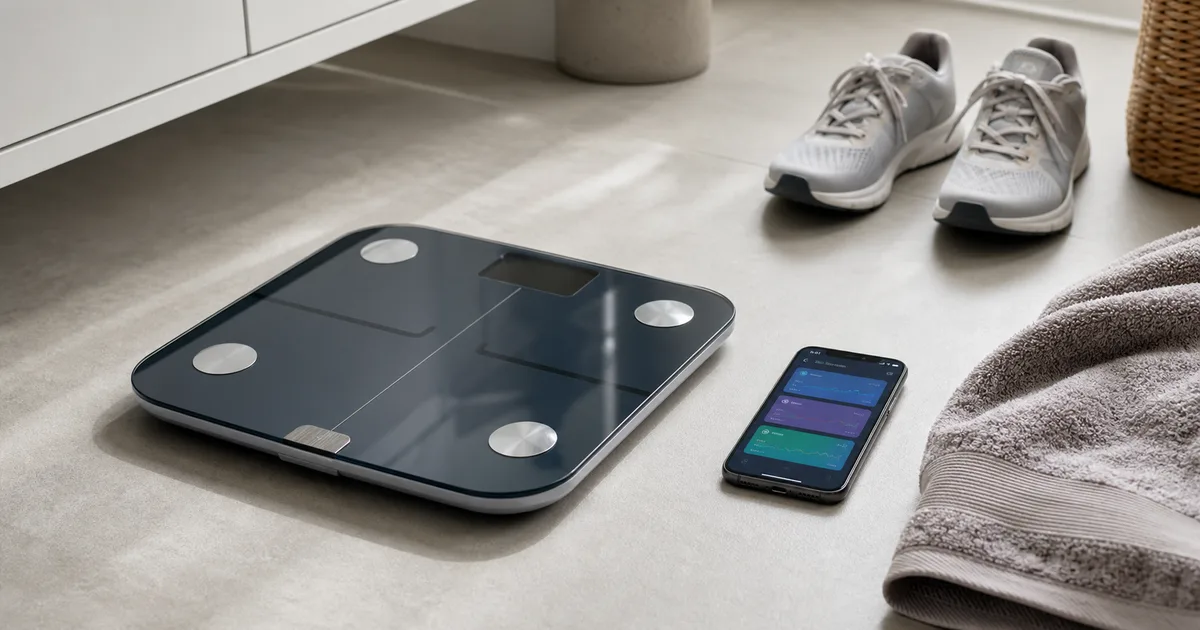 Bascula inteligente y movil con metricas deportivas para controlar progreso en Garmin Connect